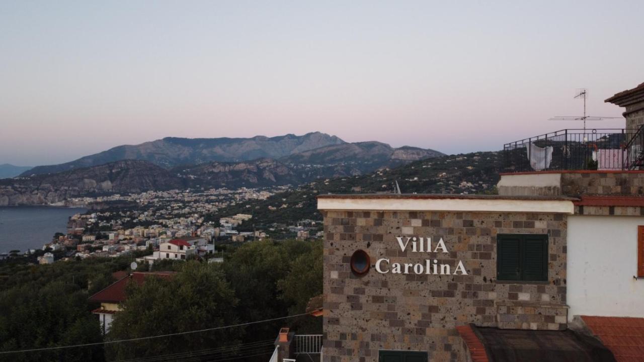Villa Carolina Sorrento Private Heated Pool And Sea View Kültér fotó