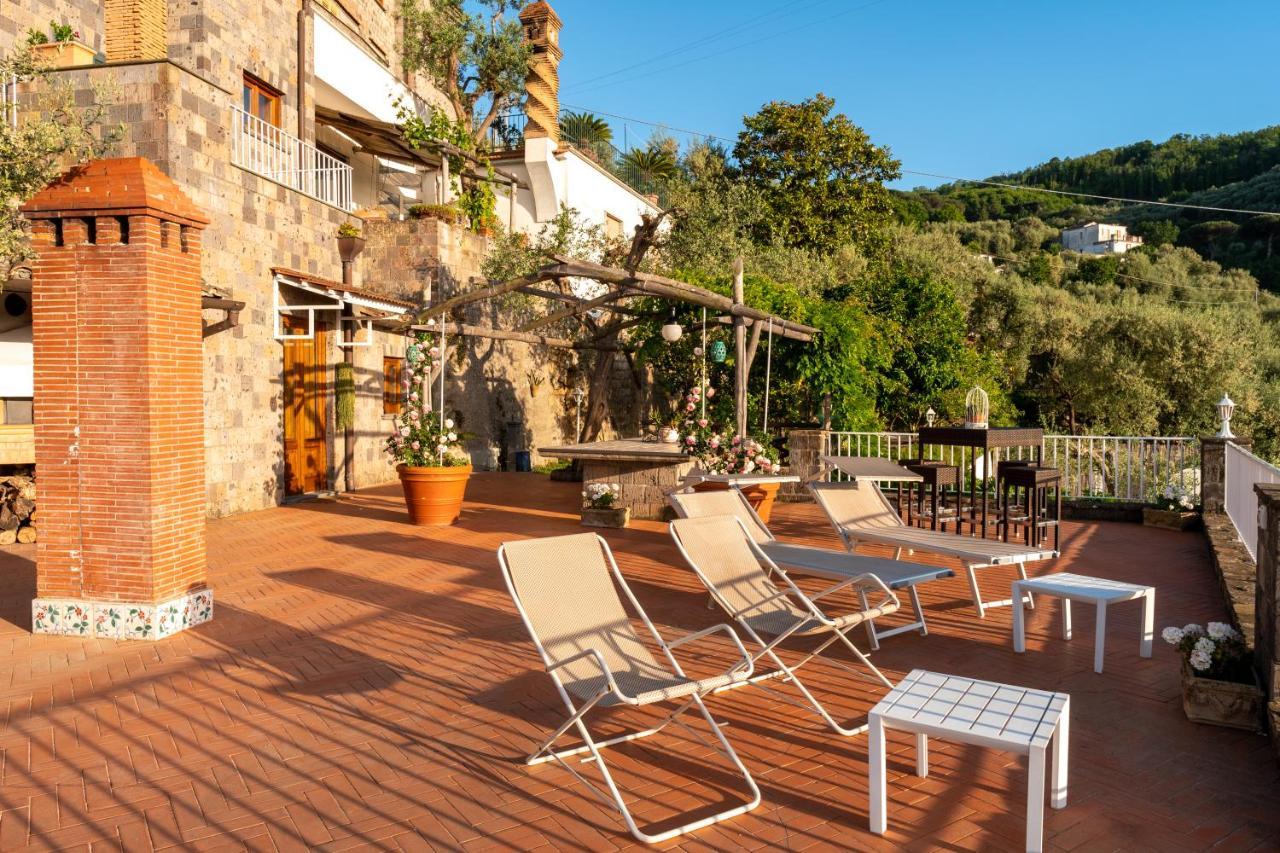 Villa Carolina Sorrento Private Heated Pool And Sea View Kültér fotó