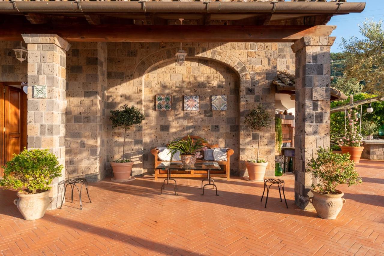 Villa Carolina Sorrento Private Heated Pool And Sea View Kültér fotó