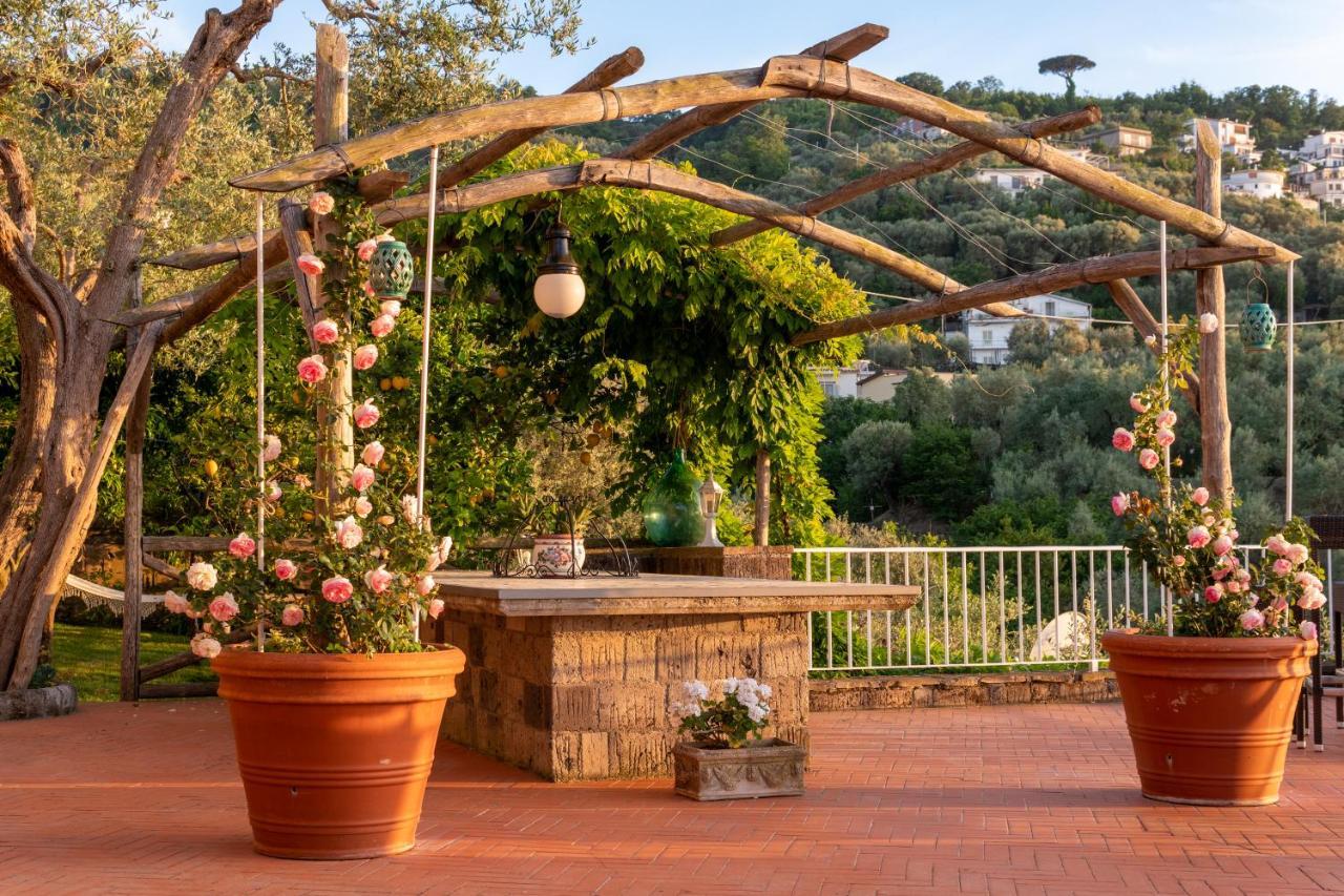 Villa Carolina Sorrento Private Heated Pool And Sea View Kültér fotó