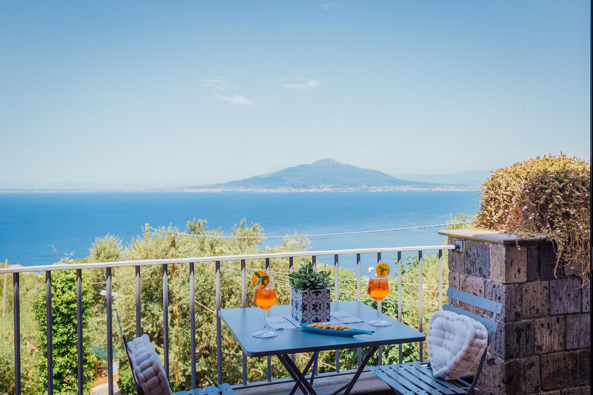 Villa Carolina Sorrento Private Heated Pool And Sea View Kültér fotó