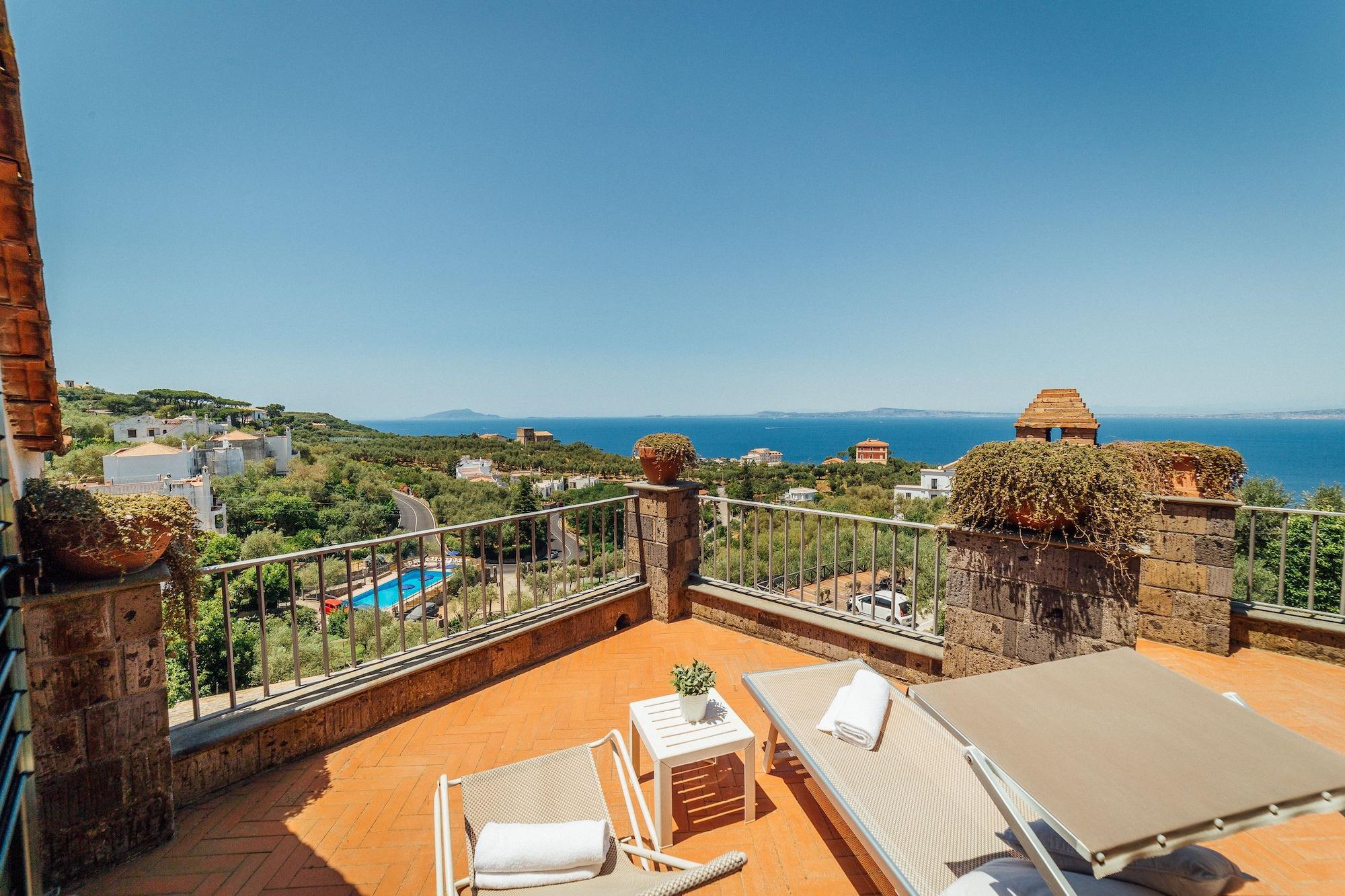 Villa Carolina Sorrento Private Heated Pool And Sea View Kültér fotó