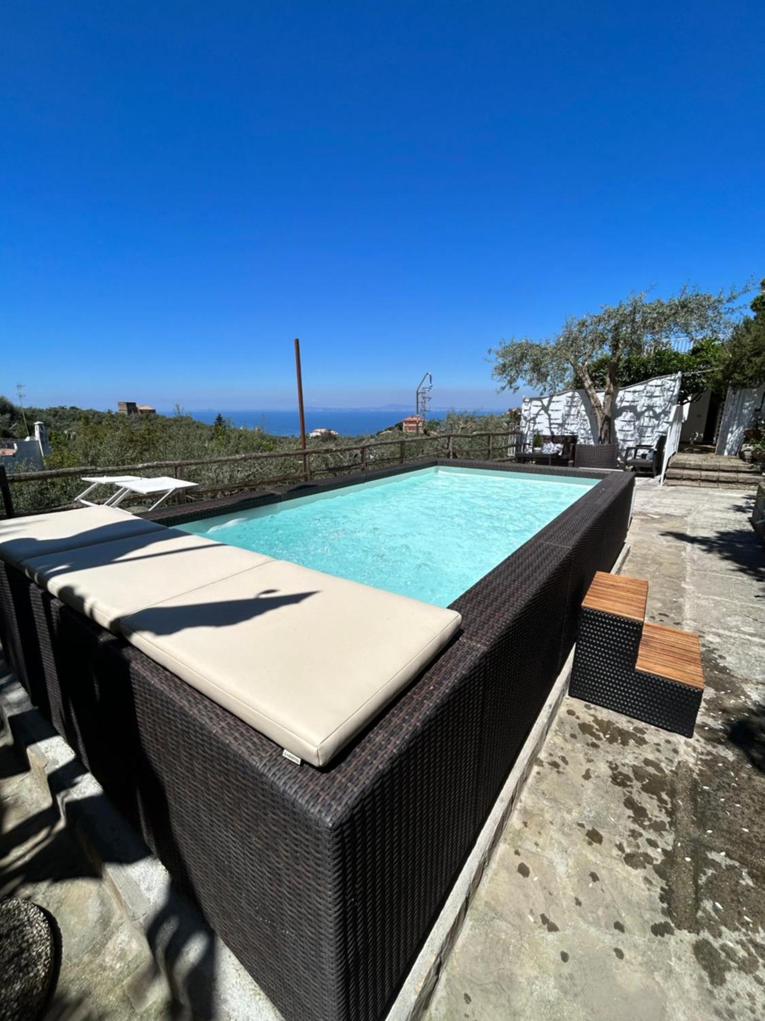 Villa Carolina Sorrento Private Heated Pool And Sea View Kültér fotó